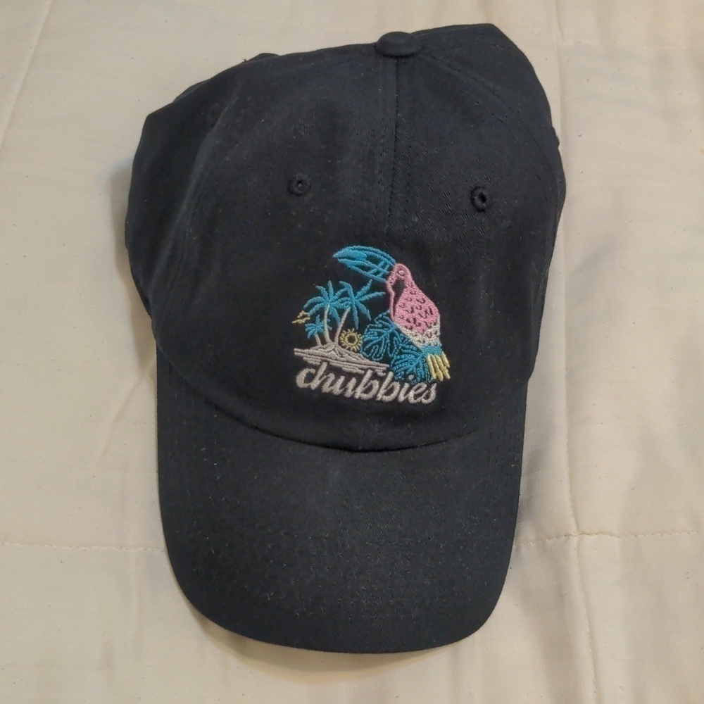 Chubbies black baseball cap one size fits all